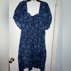 Floral Blue Dress